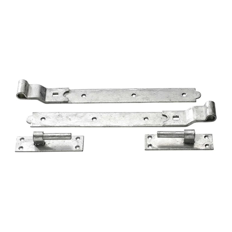 Perry Cranked Hook & Band Hinges No.130 – Galvanised 450mm / 18″ (Pair)