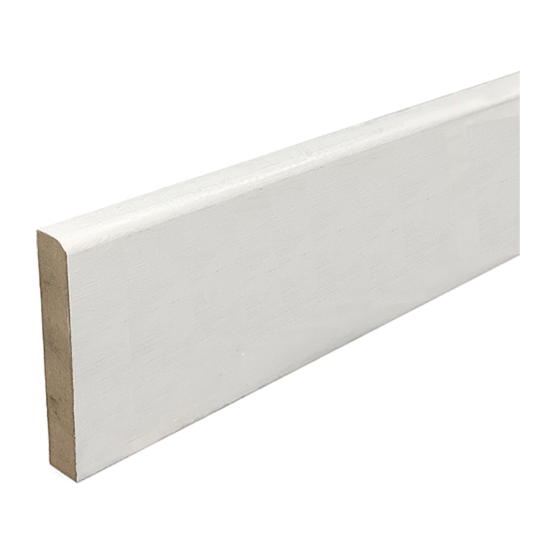 MDF Skirting – Rounded One Edge 18mm x 119mm Primed (5.4m)