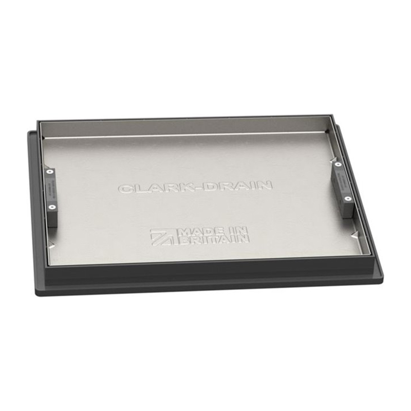 Clark-Drain Galvanised Recessed Lockable/Sealing Manhole Cover & Frame 5t – T11G3 (600mm x 450mm x 44mm)