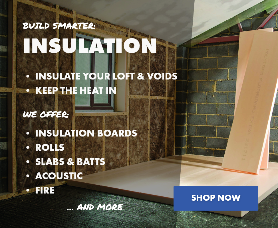 Building Product Insulation Promo Image - Promotion of Insulation Range