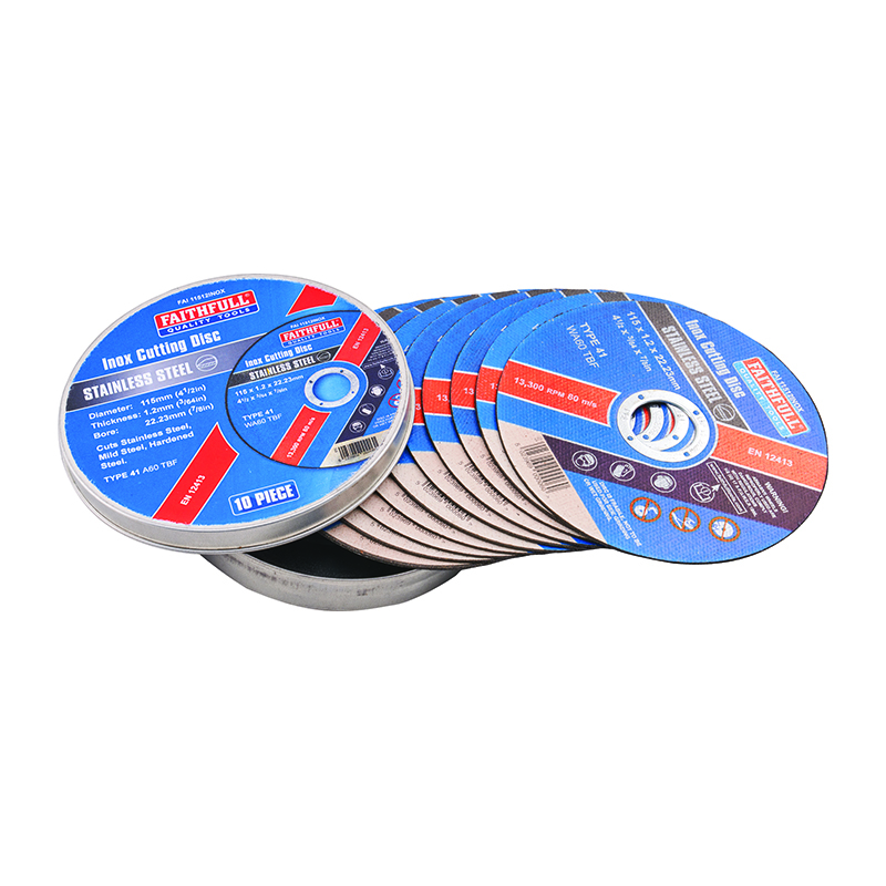 Faithfull Inox Cutting Discs 115mm (10 Piece)