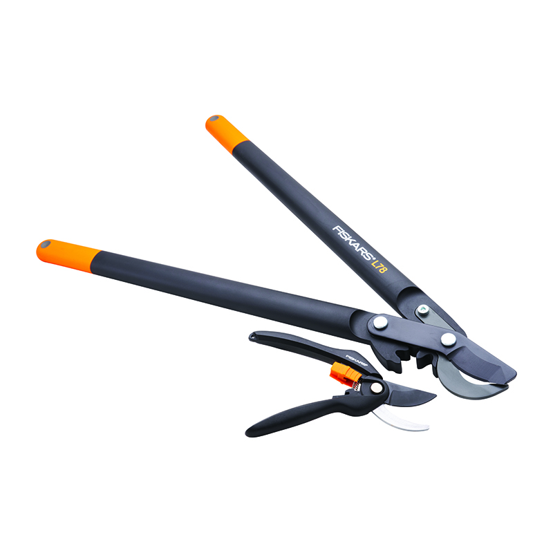 Fiskars PowerGear Bypass Lopper & Pruner Set (Twin Pack)