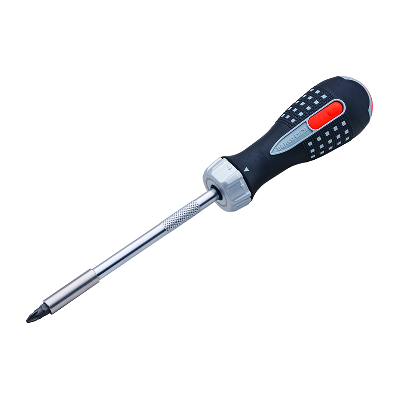 Bahco Ratcheting Screwdriver (¼” Bit Holder)