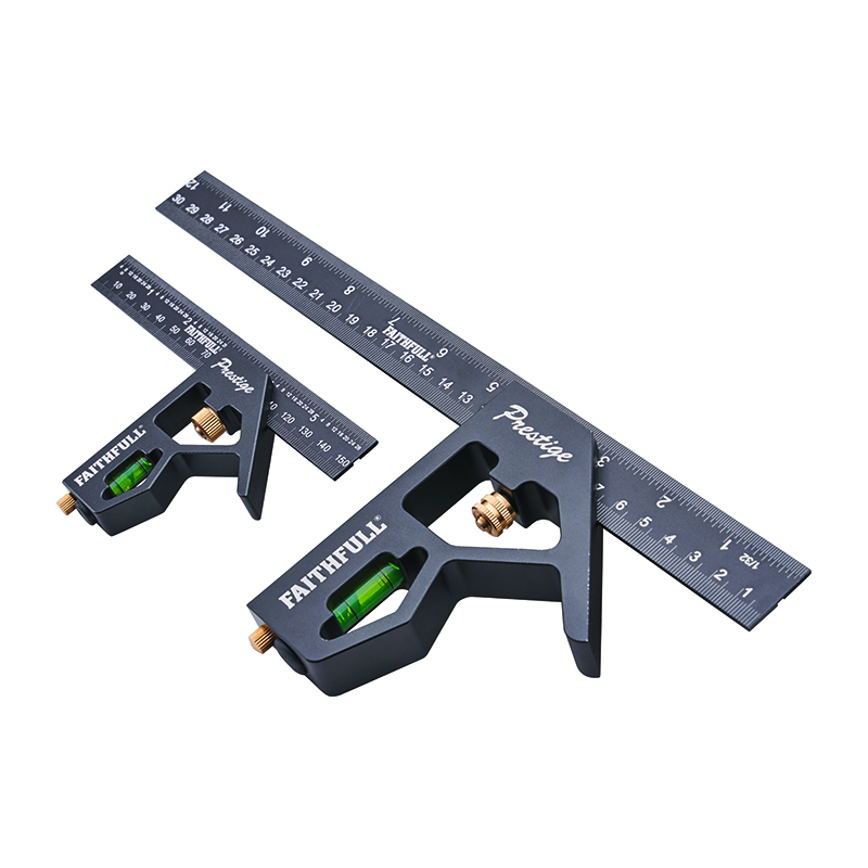 Faithfull Prestige Combination Square Set – Twin Pack (150mm & 300mm)