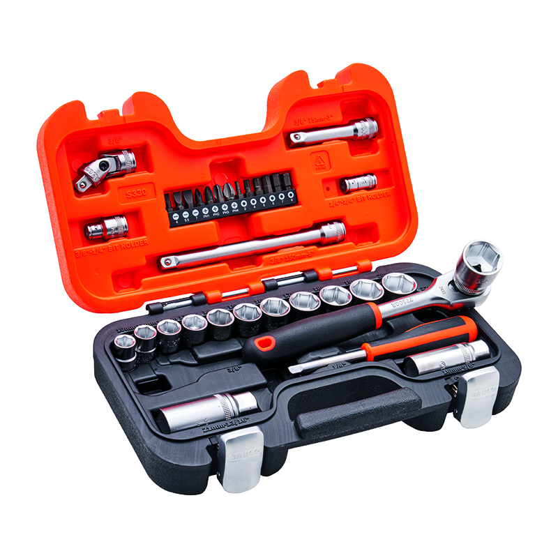Bahco Mixed 3/8″ Drive Socket & Screwdriver Set (34 Piece)