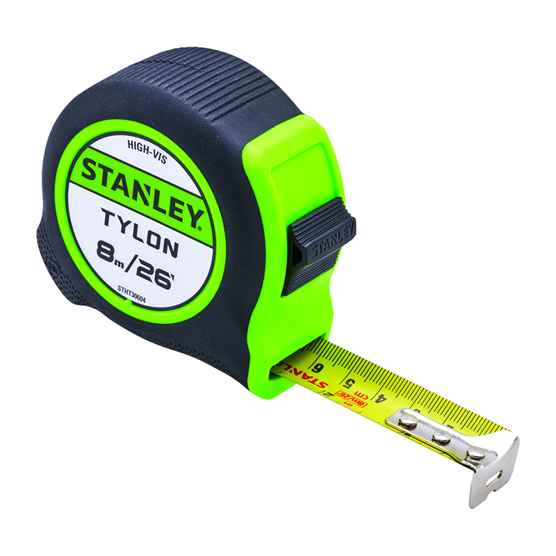Stanley Tylon Hi-Viz Pocket Tape Measure 8m/26ft
