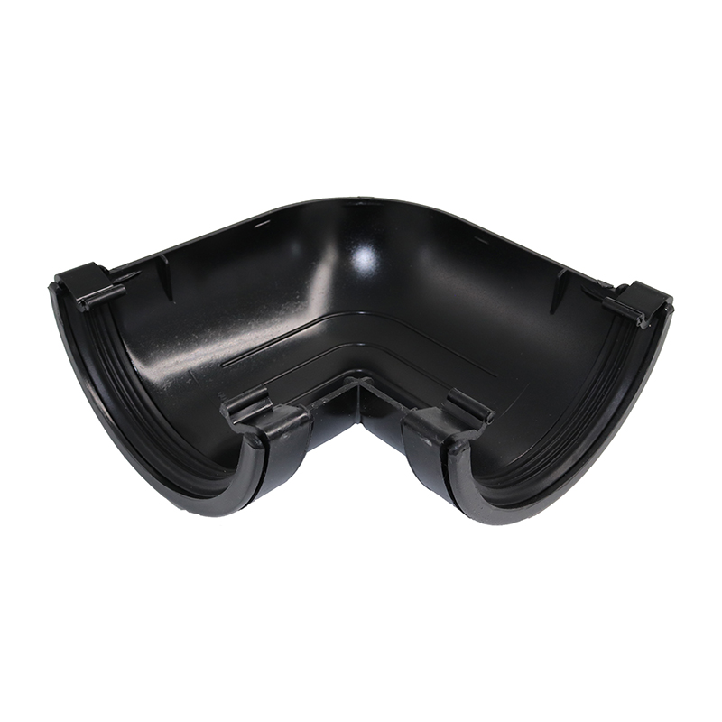Kalsi Half Round 112mm Gutter Angle 90° – Black