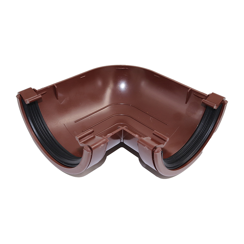 Kalsi Half Round 112mm Gutter Angle 90° – Brown
