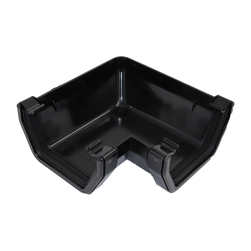 Kalsi Square Line 114mm Gutter Angle 90° – Black