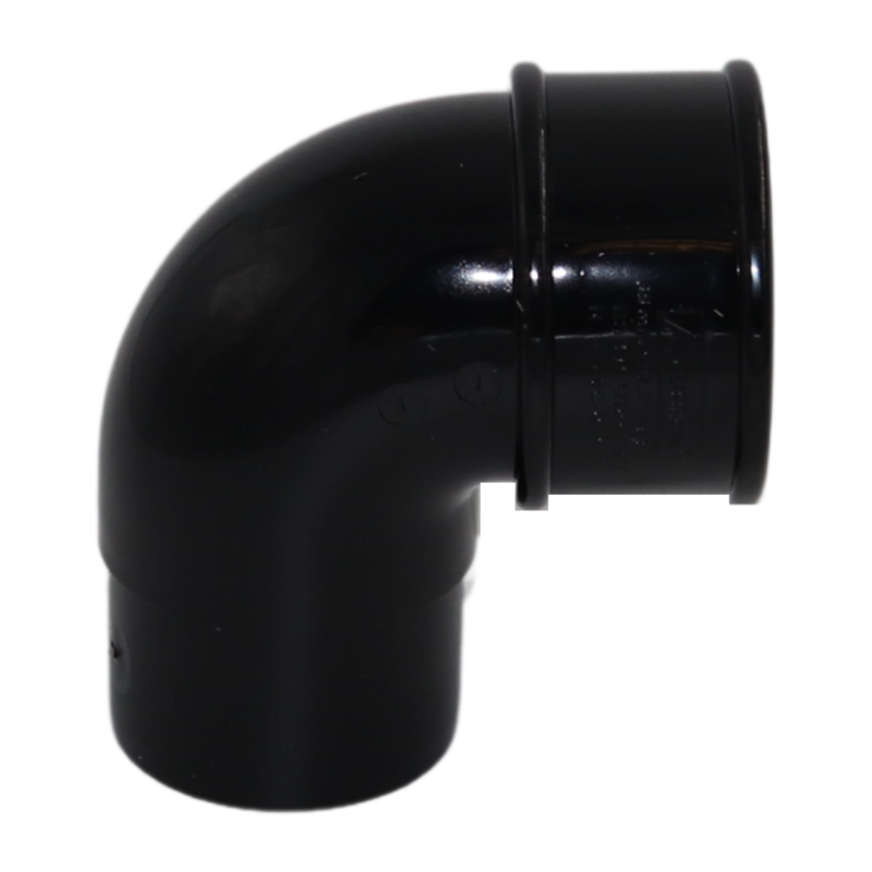 Kalsi Round 68mm Downpipe Offset Bend 92.5° – Black