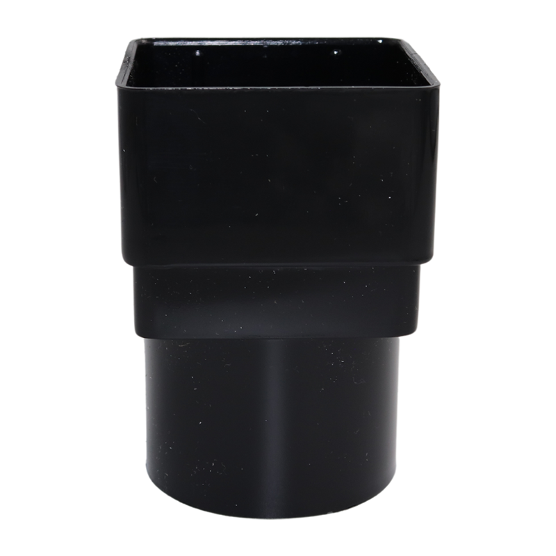 Kalsi Round 68mm to Square 65mm Downpipe Adaptor – Black