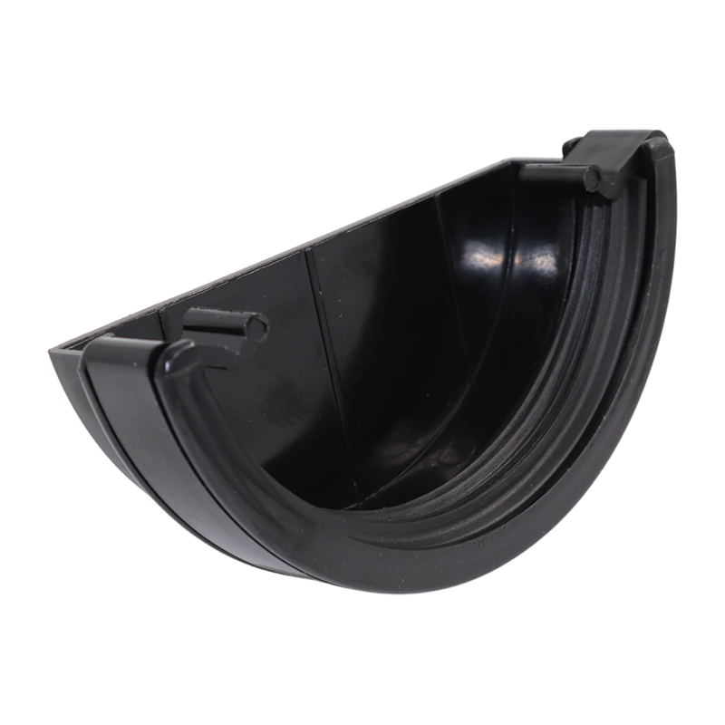Kalsi Half Round 112mm Gutter Stopend External – Black