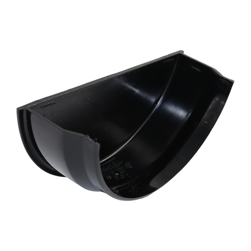 Kalsi Half Round 112mm Gutter Stopend Internal – Black
