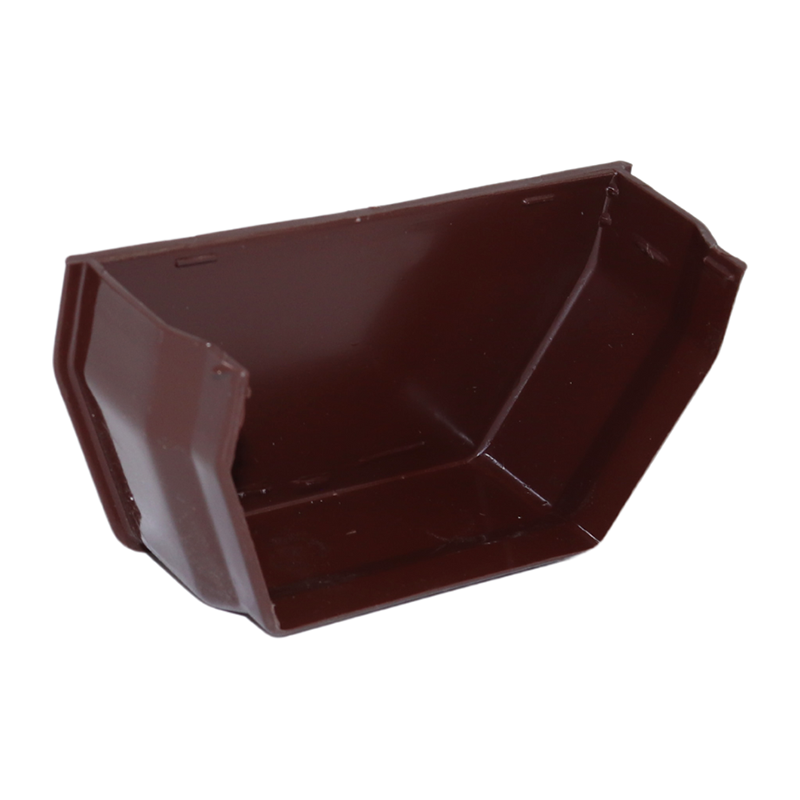Kalsi Square Line 114mm Gutter Stopend Internal – Brown