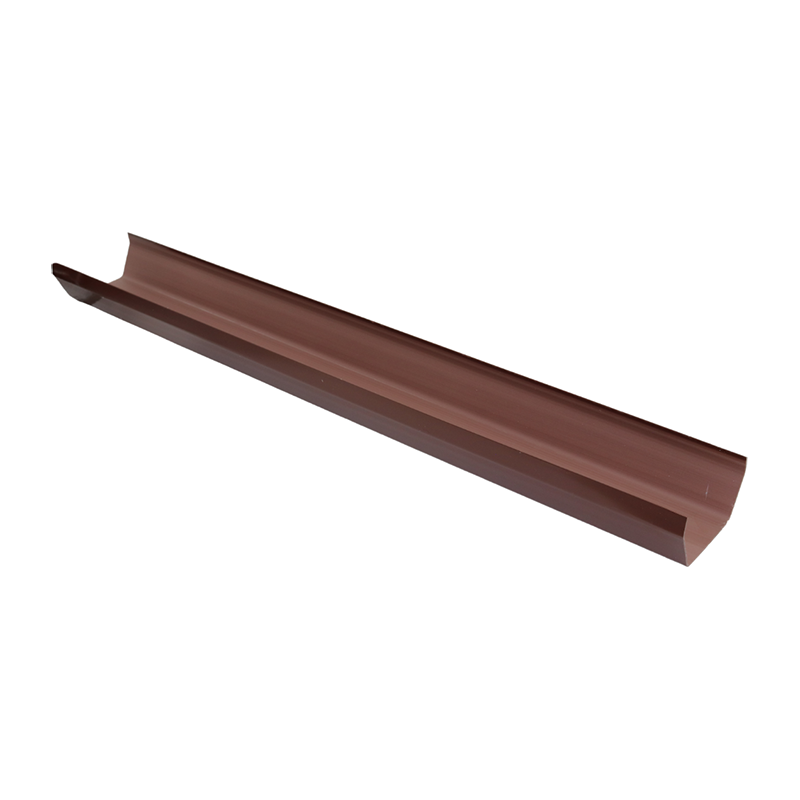 Kalsi Square Line 114mm Gutter – Brown 4m