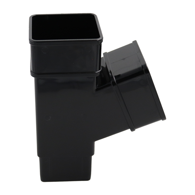 Kalsi Square 65mm Downpipe Branch 112.5° – Black