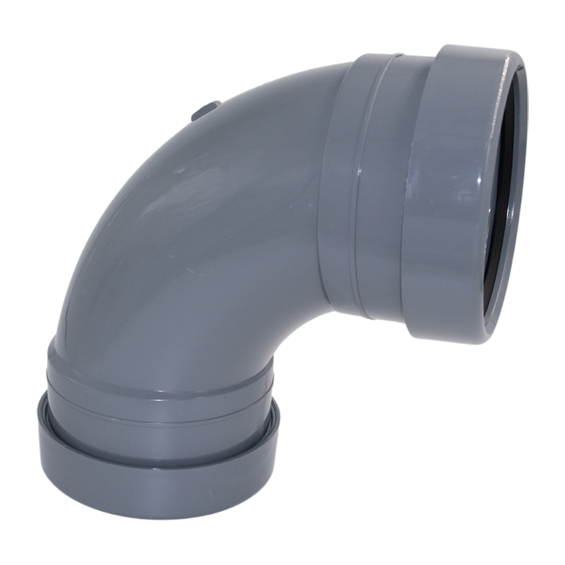 Kalsi 110mm Soil Pipe Bend 92.5° – White (Double Socket)