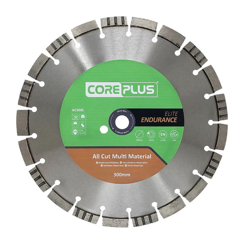 CorePlus Elite Endurance All Cut Multi-Material Diamond Blade (300mm x 20mm)