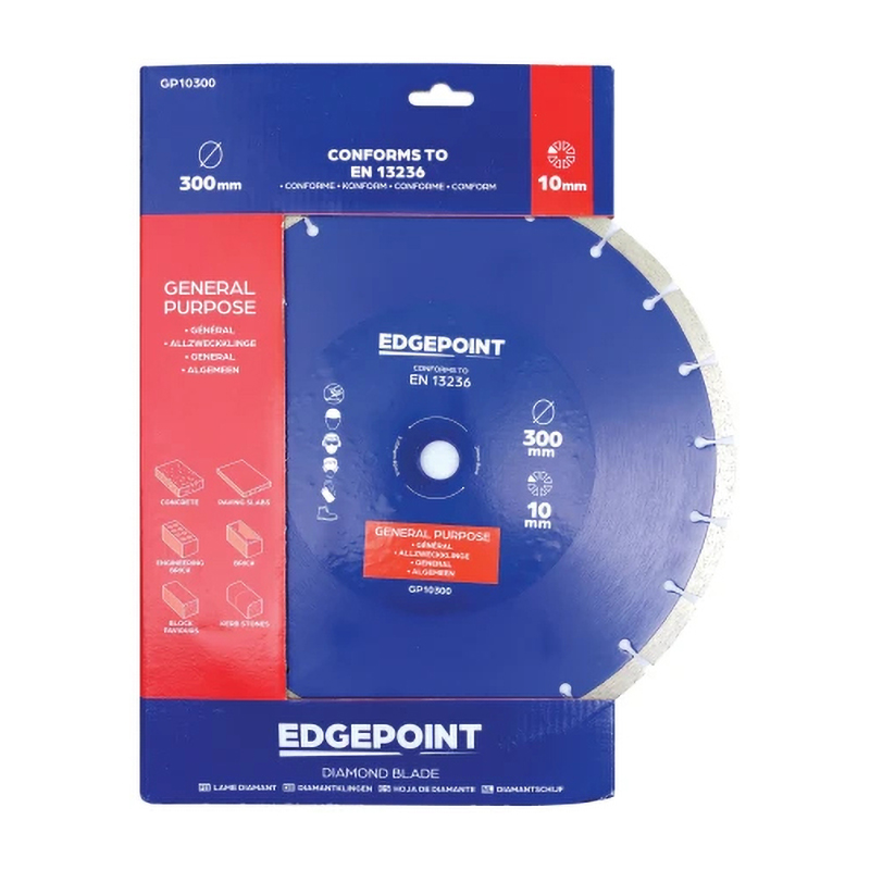 EdgePoint General Purpose Diamond Blade - 10mm Segment (300mm x 20mm)