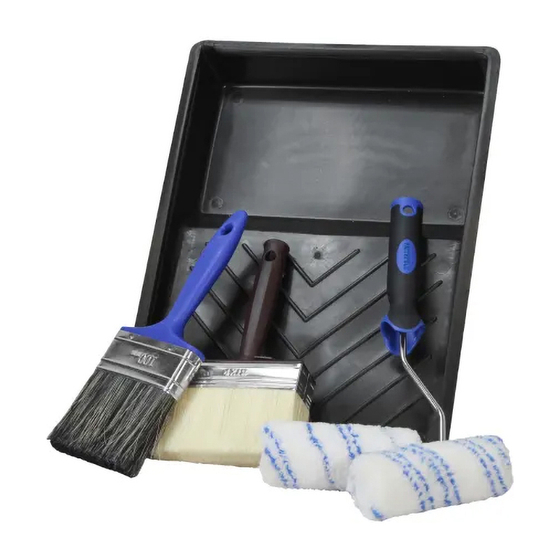 Faithfull Wood Care Paint Brush & Roller Kit (6 Piece)