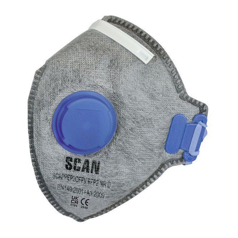 Scan Premier Fold Flat Odour Valved Disposable Masks FFP2 (3 Pack)