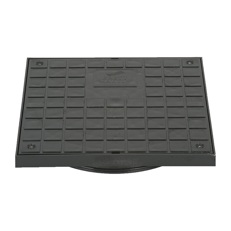 Brett Martin 300mm Pedestrian Double Seal Square Cover & Frame – Black (Fits 280mm Access Chamber)