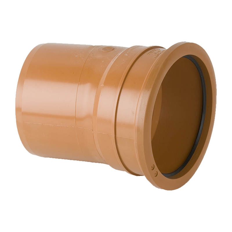 Brett Martin 160mm Underground Bend 15&deg; – Orange/Brown (Single Socket)