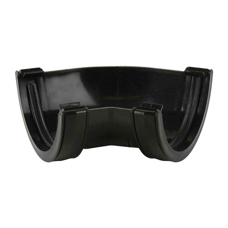 Brett Martin 112mm Roundstyle Gutter Angle 135&deg; – Black
