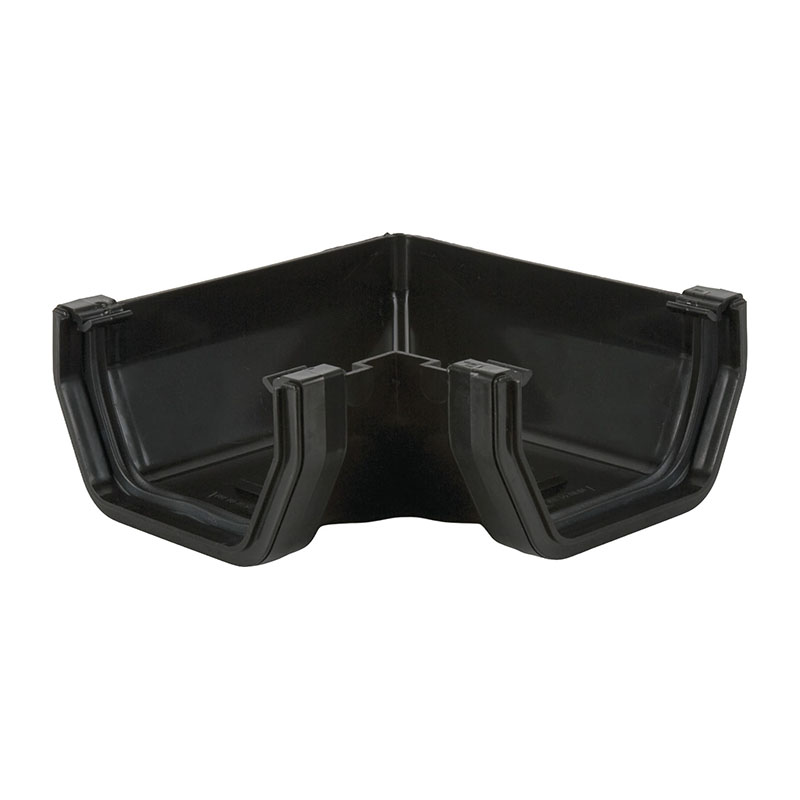Brett Martin 114mm Squarestyle Gutter Angle 90&deg; – Black