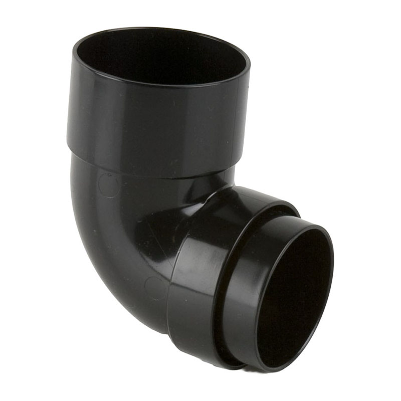 Brett Martin 68mm Round Downpipe Bend 92.5&deg; – Black
