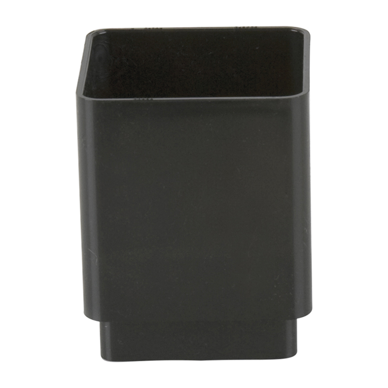 Brett Martin 65mm Square Downpipe Connector – Black