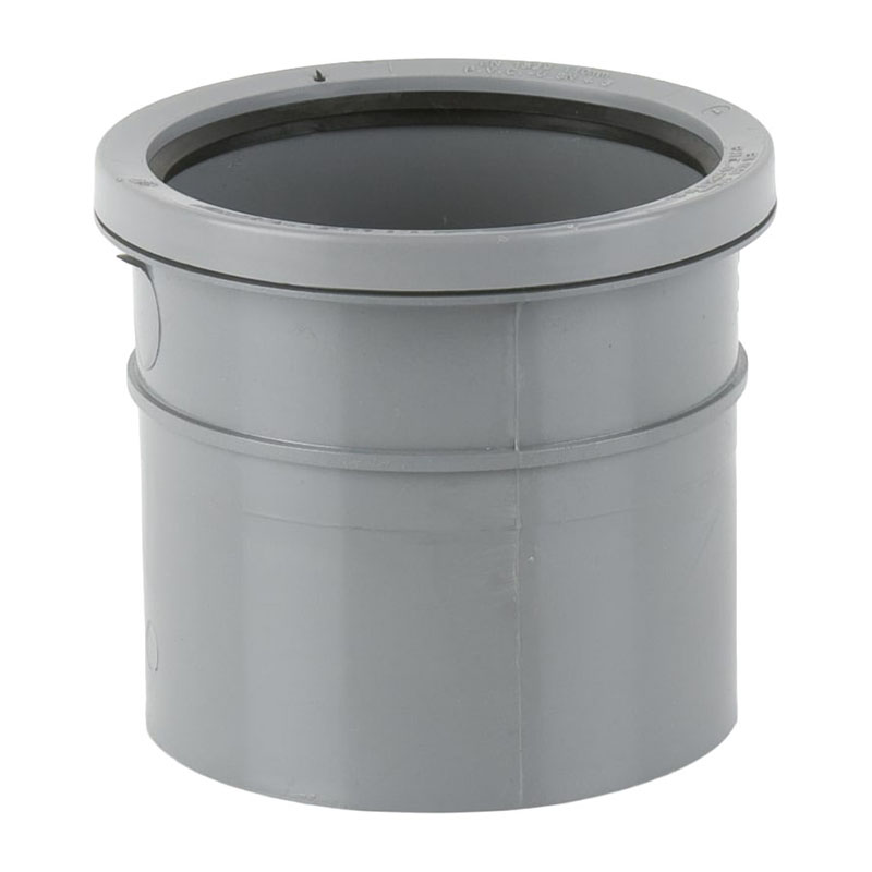 Brett Martin 110mm Soil Coupler – Grey (Single Socket)