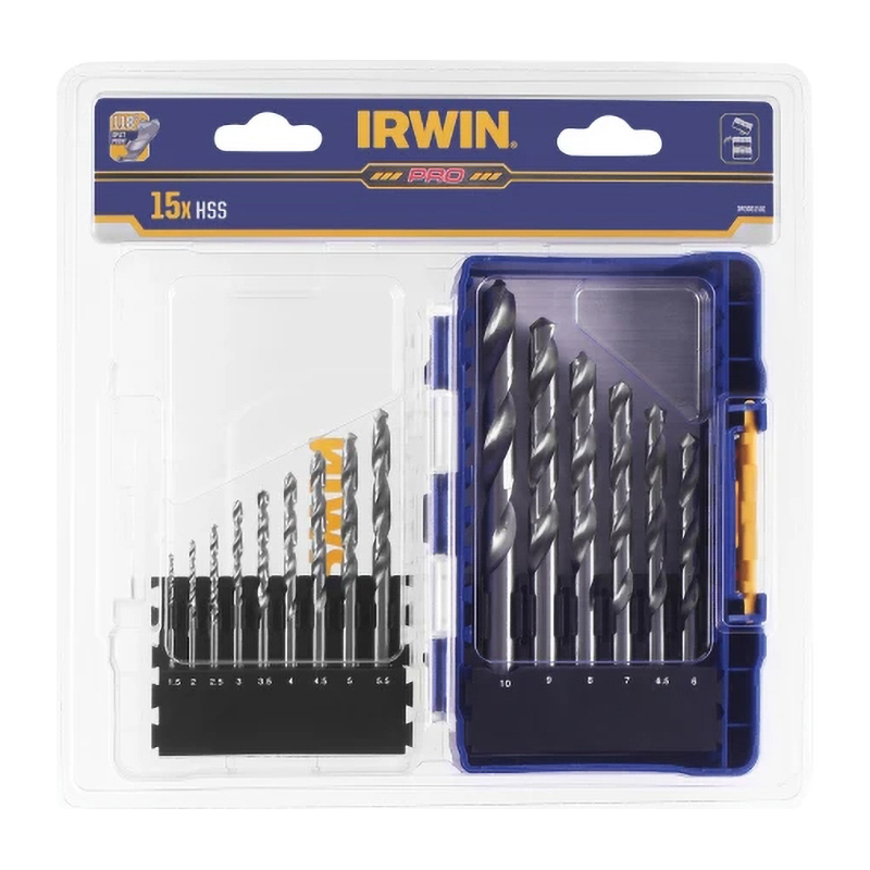 Irwin HSS Pro Drill Bit Set (15 Piece)