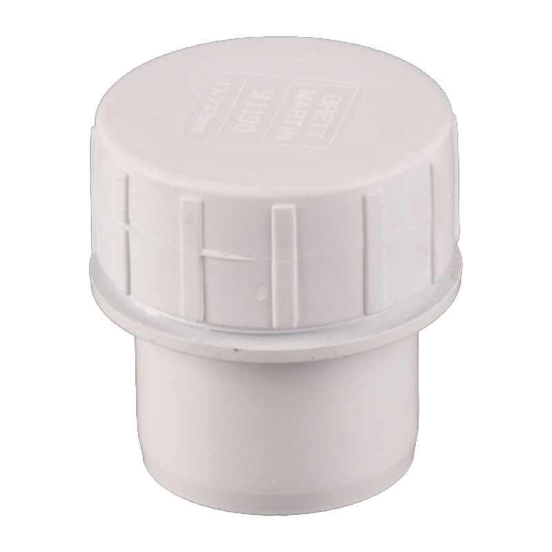 Brett Martin 40mm Solvent Waste Access Plug – White