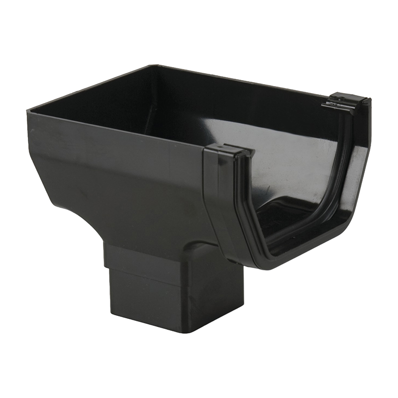 Brett Martin 114mm Squarestyle Stopend Outlet – Black