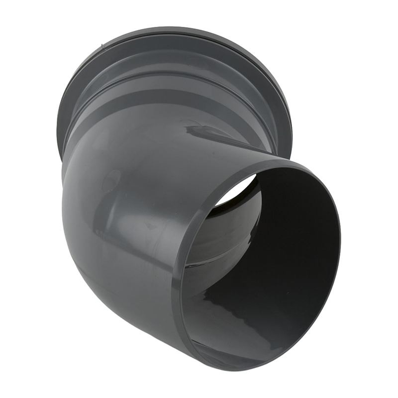 Brett Martin 110mm Soil Bend 135&deg; – Grey (Single Socket)