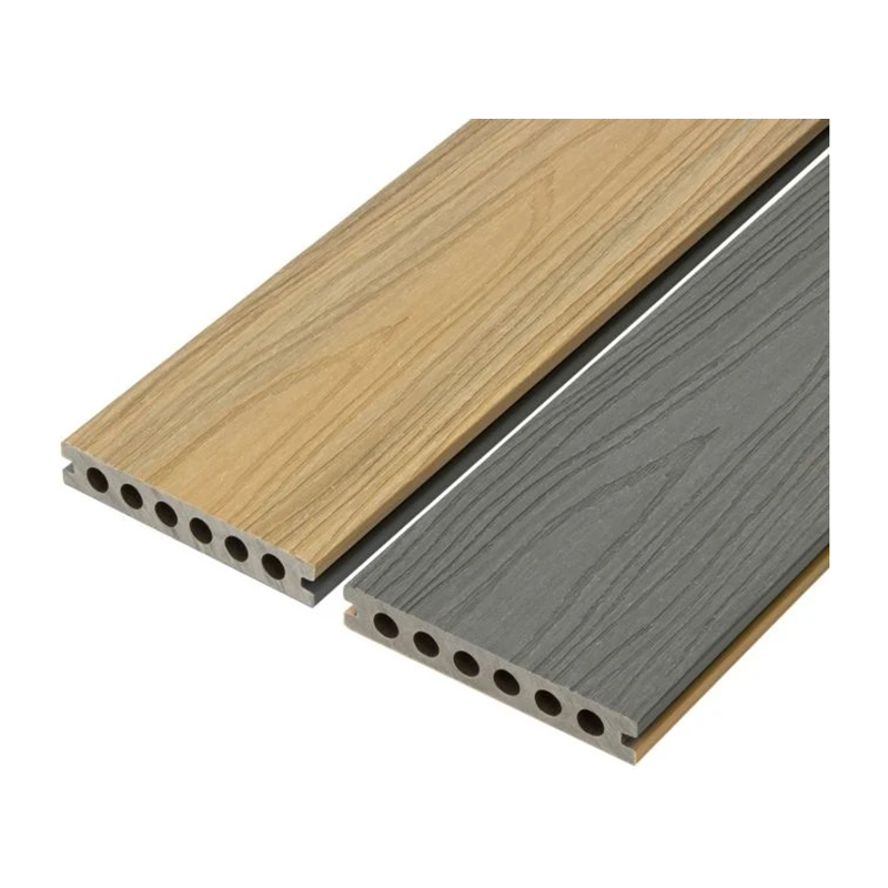 VersaDeck Dual-Sided Composite Decking Board – Platinum & Sandstone (23mm x 143mm x 3.6m)
